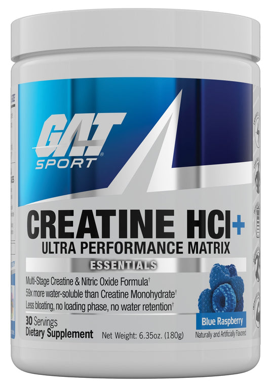 GAT Creatine HCI+ 30serv Blue Raspberry.