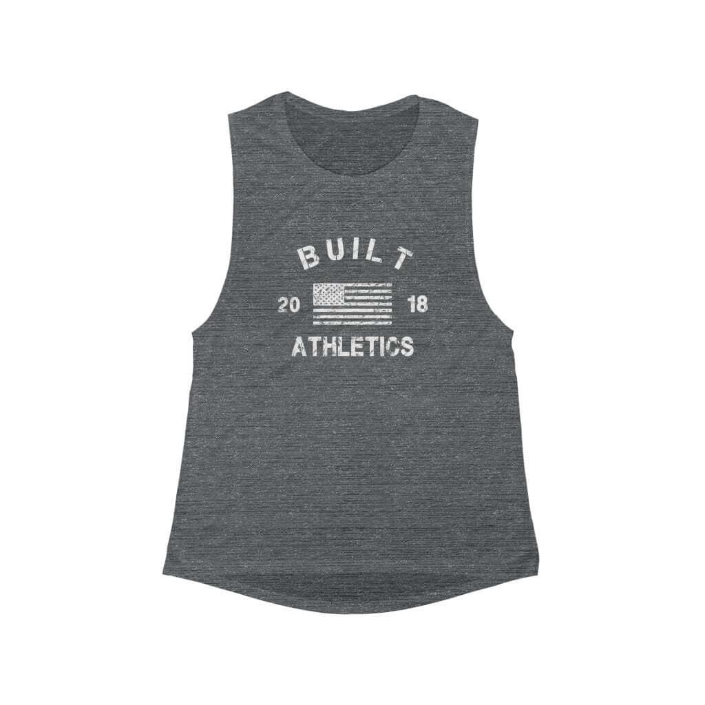 Printify Asphalt Slub / S The Foundation Women's Muscle Tank BuiltAthletics