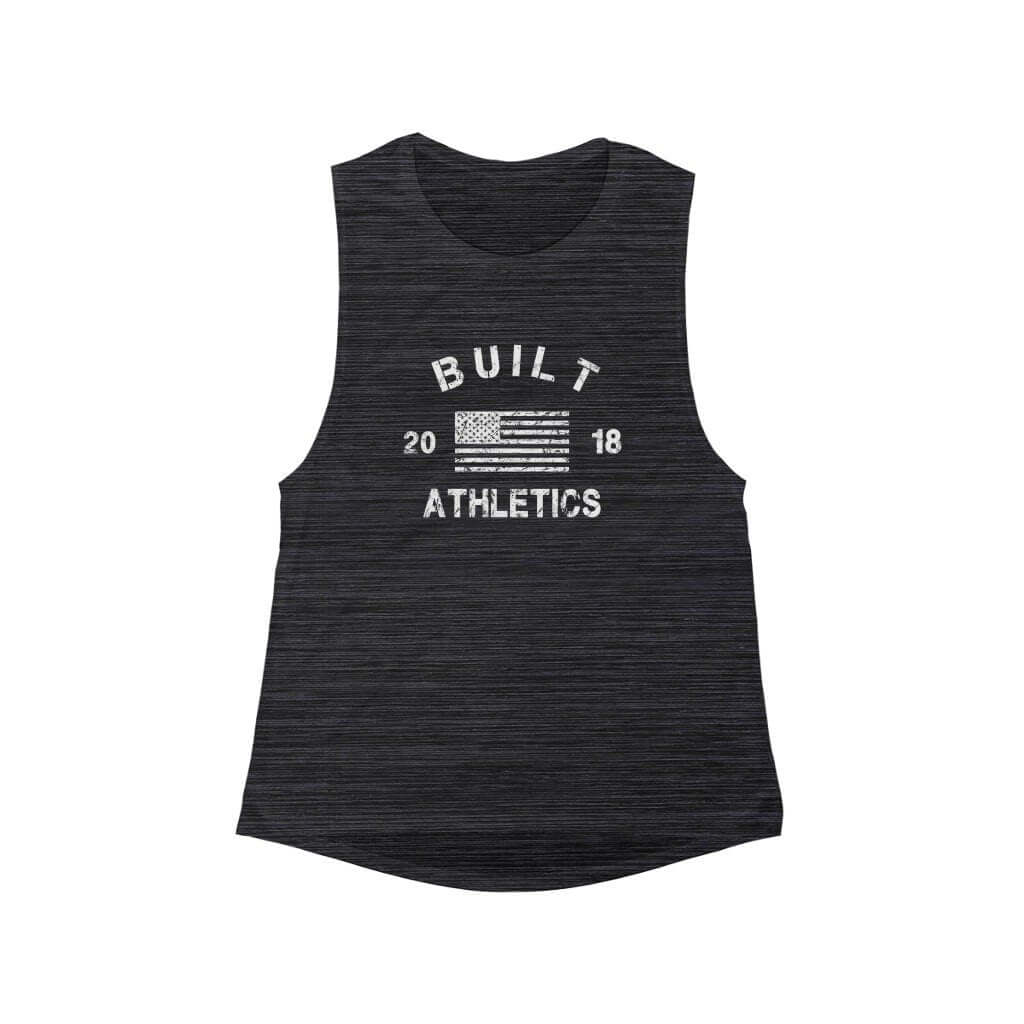 Printify Black Slub / S The Foundation Women's Muscle Tank BuiltAthletics
