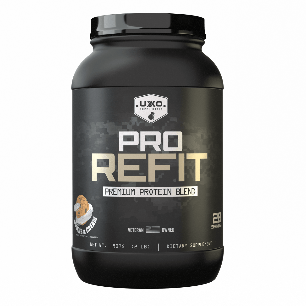 UXO Supplements 2LB / COOKIES & CREAM PRO REFIT PROTEIN BuiltAthletics