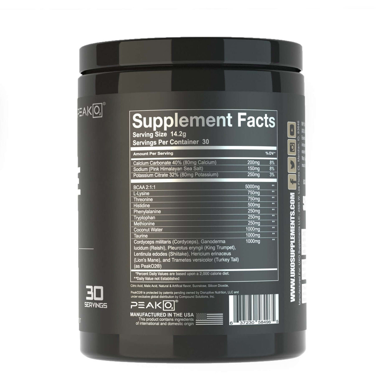UXO Supplements ORANGE CREAMSICLE CHARLIE MIKE (INTRA-WORKOUT) BuiltAthletics