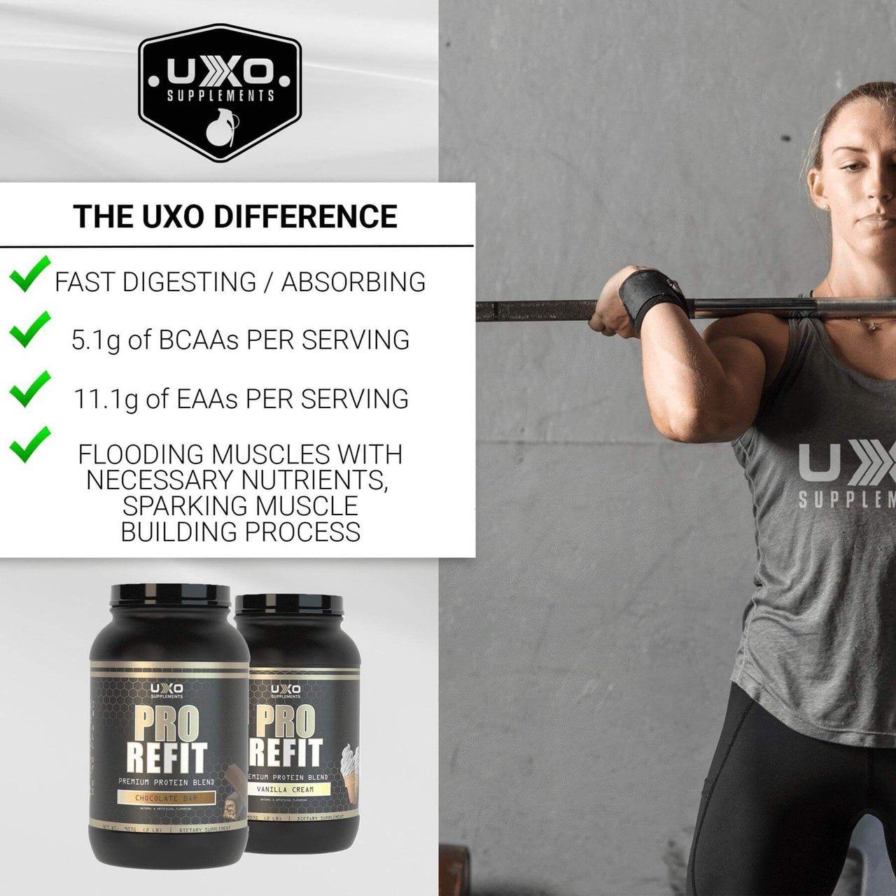 UXO Supplements PRO REFIT PROTEIN BuiltAthletics