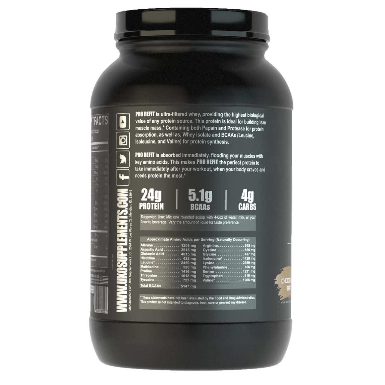 UXO Supplements PRO REFIT PROTEIN BuiltAthletics