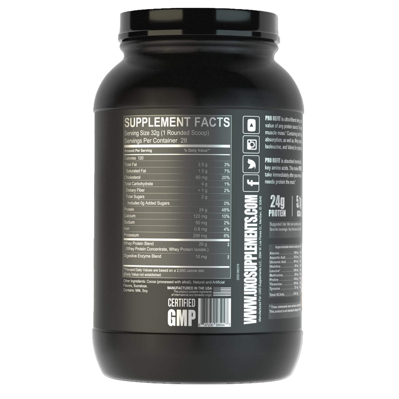 UXO Supplements PRO REFIT PROTEIN BuiltAthletics