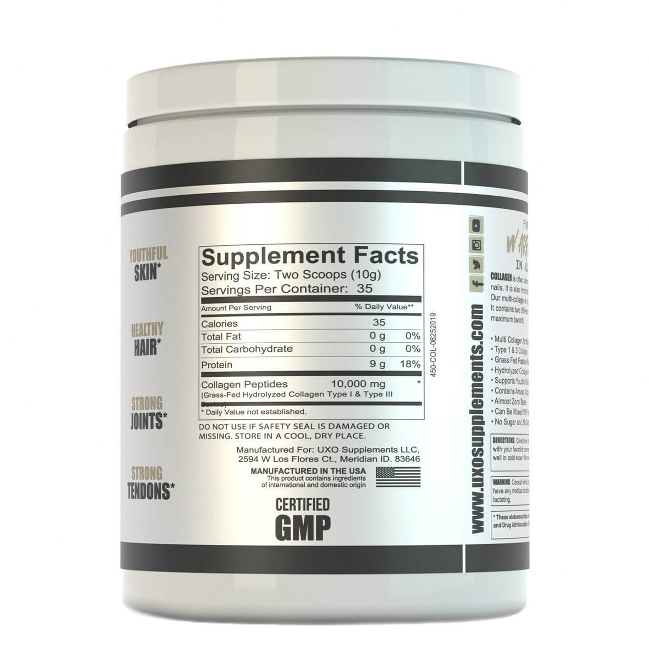 UXO Supplements UXO COLLAGEN PEPTIDES BuiltAthletics